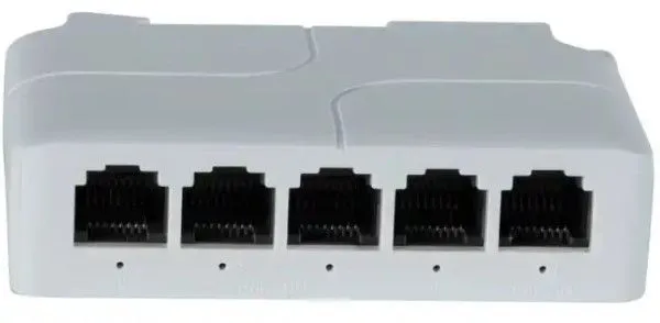 GEMBIRD Extender sa 5 portova POE-EXT-14F 100mbps POE , 30/60W 8W/port, POE voltage 44-57Vdc, 100m