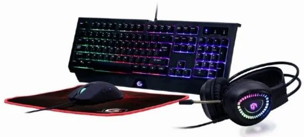 GEMBIRD GGS-UMGL4-01 4-in-1 Gejmerski set Phantom tastatura/ mis/ slusalice i podloga