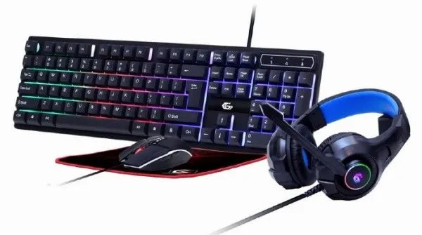 GEMBIRD GGS-UMGL4-02 4-in-1 Gejmerski set Ghost tastatura/ mis/ slusalice i podloga