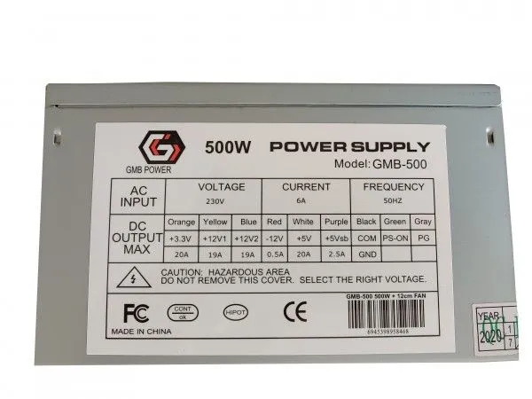 GEMBIRD GMB-500-12 bez kutije napajanje 500W 12cm