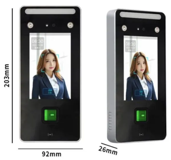 GEMBIRD Šifrator SMART-KPS-ATTENDANCE MACHINE-E-S720 Prepoznavanje lica,kontrola, TCP/IP 125Khz RFID