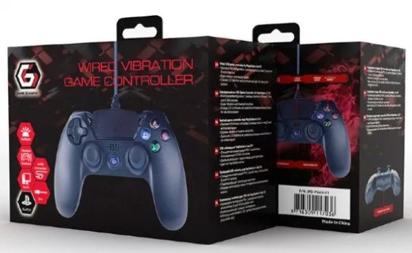 GEMBIRD JPD-PS4U-01 USB 2.0 analog vibration gamepad, PlayStation 4 / PC