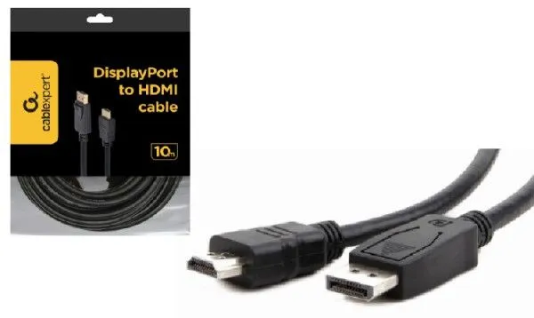 GEMBIRD Kabl CC-DP-HDMI-10M DisplayPort na HDMI digital interface, 10m