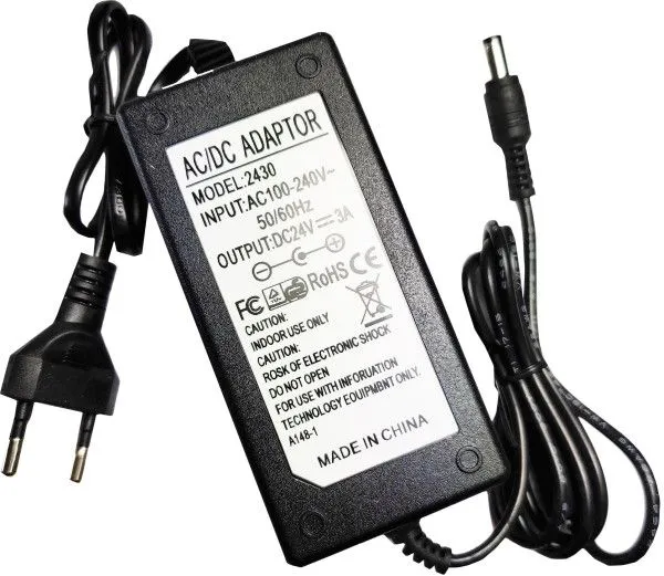 GEMBIRD NPA-AC2430 24V/3A 72W, Coper punjac sa uzemljenjem