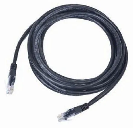GEMBIRD PP12-0.25M/BK Mrezni kabl, CAT5e UTP Patch cord 0.25m black