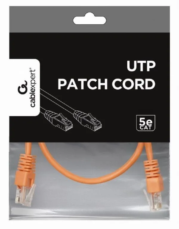 GEMBIRD PP12-0.25M/O Mrezni kabl, CAT5e UTP Patch cord 0.25m orange
