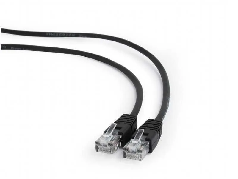 GEMBIRD PP12-0.5M/BK Mrezni kabl, CAT5e UTP Patch cord 0.5m black