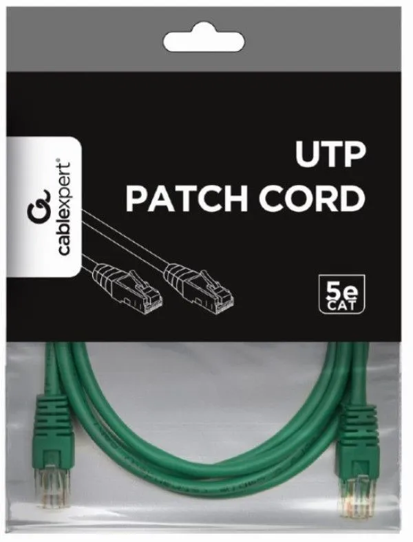 GEMBIRD PP12-1M/G Mrezni kabl, CAT5e UTP Patch cord 1m green