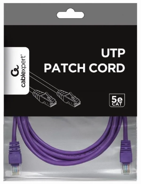 GEMBIRD PP12-2M/V Mrezni kabl, CAT5e UTP Patch cord 2m purple