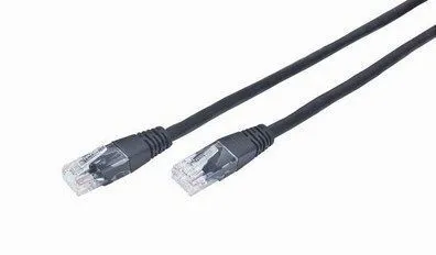 GEMBIRD PP12-5M/BK Mrezni kabl/ CAT5e UTP Patch cord 5m black