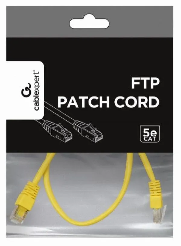 GEMBIRD PP22-0.5M/Y Mrezni kabl FTP Cat5e Patch cord, 0.5m yellow