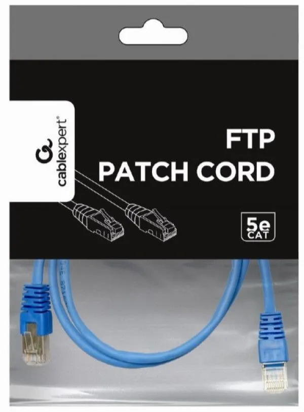 GEMBIRD PP22-1M/B Mrezni kabl FTP Cat5e Patch cord, 1m blue
