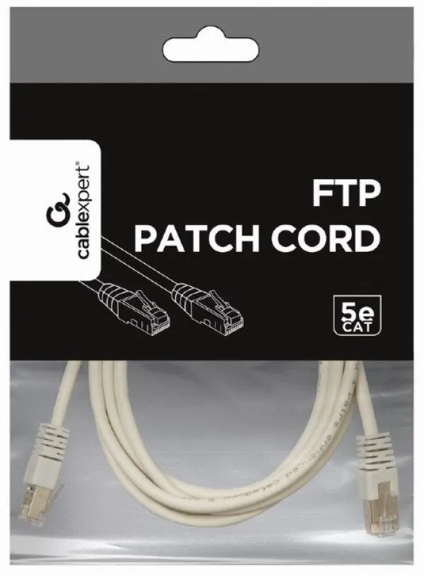 GEMBIRD PP22-2M Mrezni kabl FTP Cat5e Patch cord, 2m grey