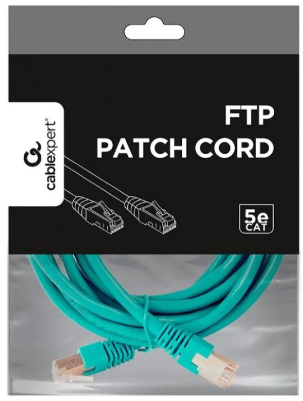 GEMBIRD PP22-2M/G Mrezni kabl FTP Cat5e Patch cord, 2m green