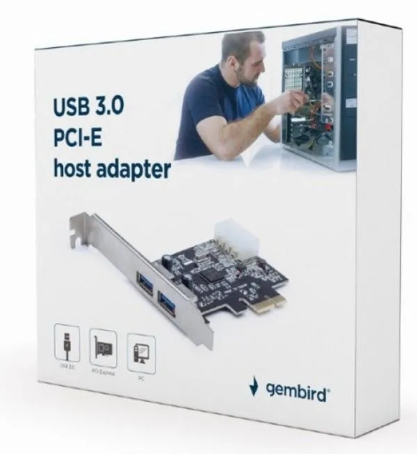 GEMBIRD UPC-30-2P USB 3.0 PCI-Express host adapter