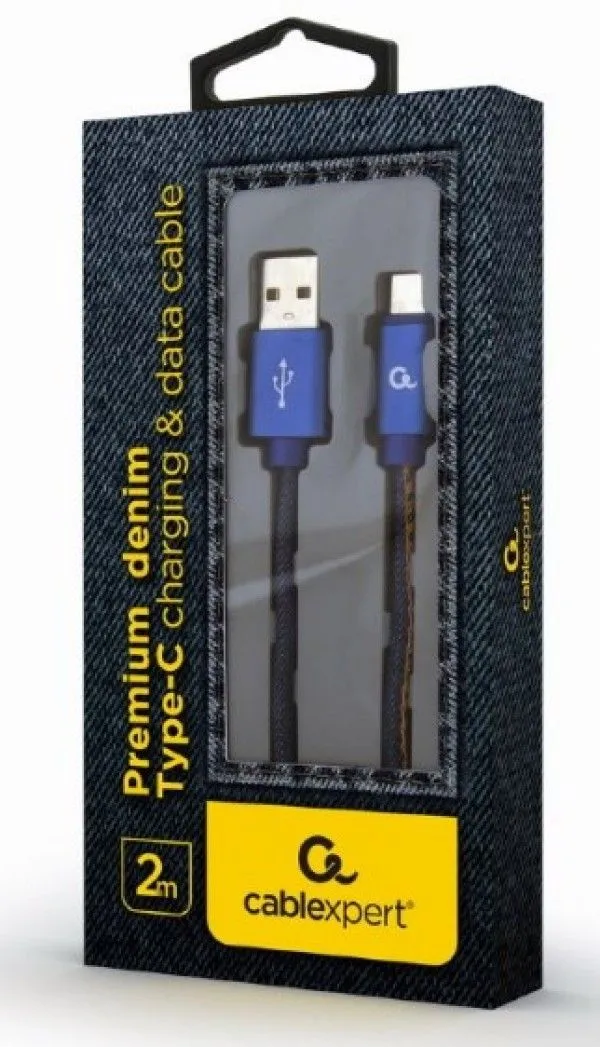 GEMBIRD USB Type-C kabl, CC-USB2J-AMCM-2M-BL, 2m, plava