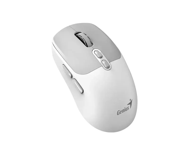 GENIUS Bežični optički miš NX-8080S BT/ bela/siva