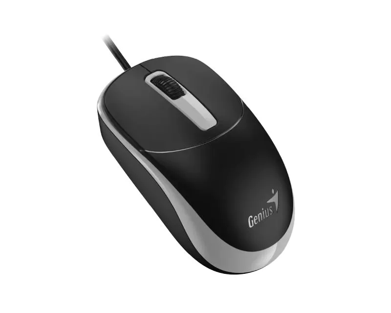 GENIUS Žični optički miš DX-123/ crna/siva