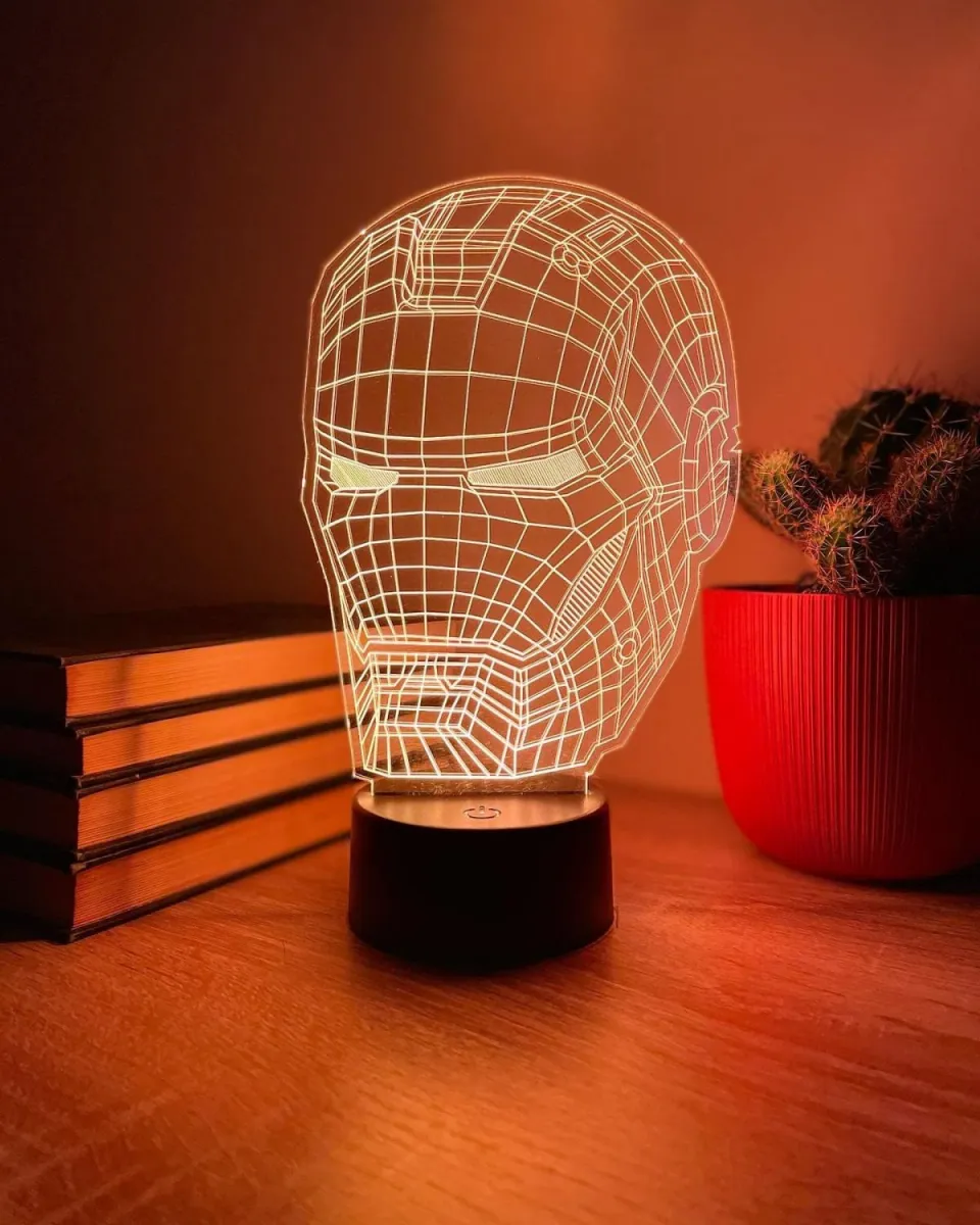 GENTILIS LED Lampa Ironman 3D