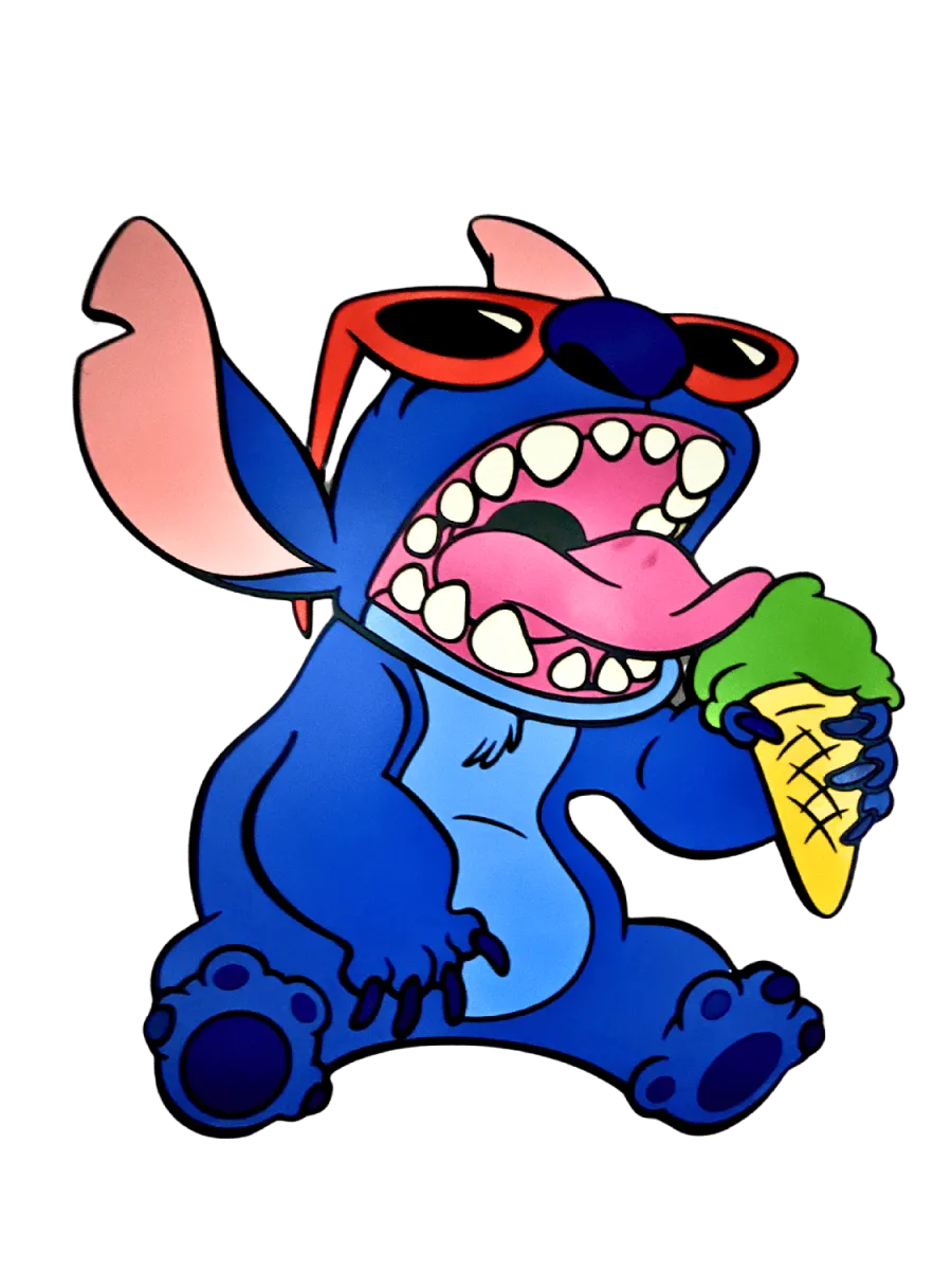 GENTILIS Zidna dekoracija Stitch sa sladoledom