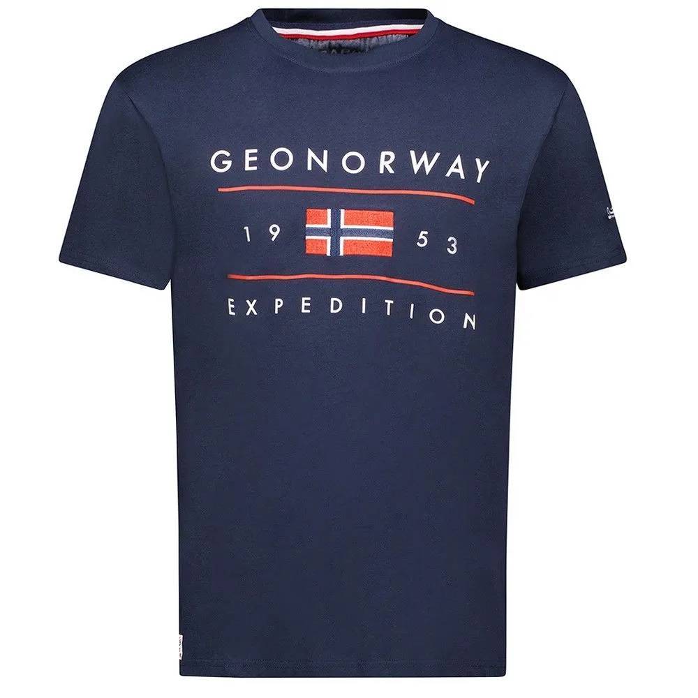 GEOGRAPHICAL NORWAY Majica kratak rukav jezolo db navy men 254 M
