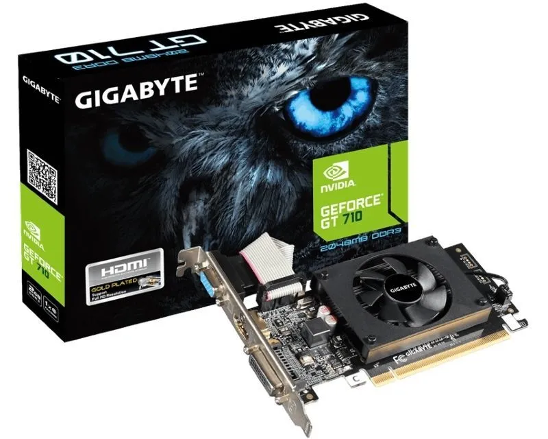 GIGABYTE Grafička kartica nVidia GeForce GT 710 2GB 64bit GV-N710D3-2GL rev 2.0