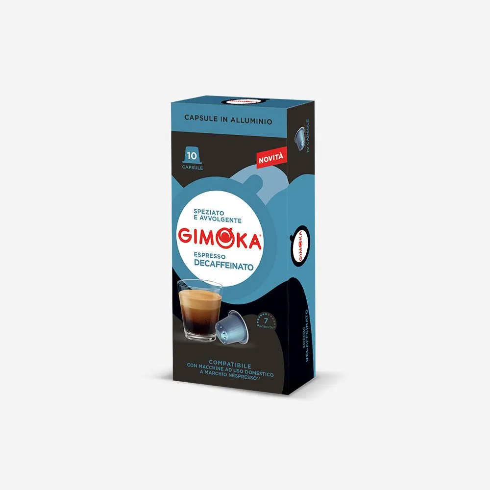 GIMOKA Kapsule za kafu Nespresso In Alluminio Decaffeinato  10 kom