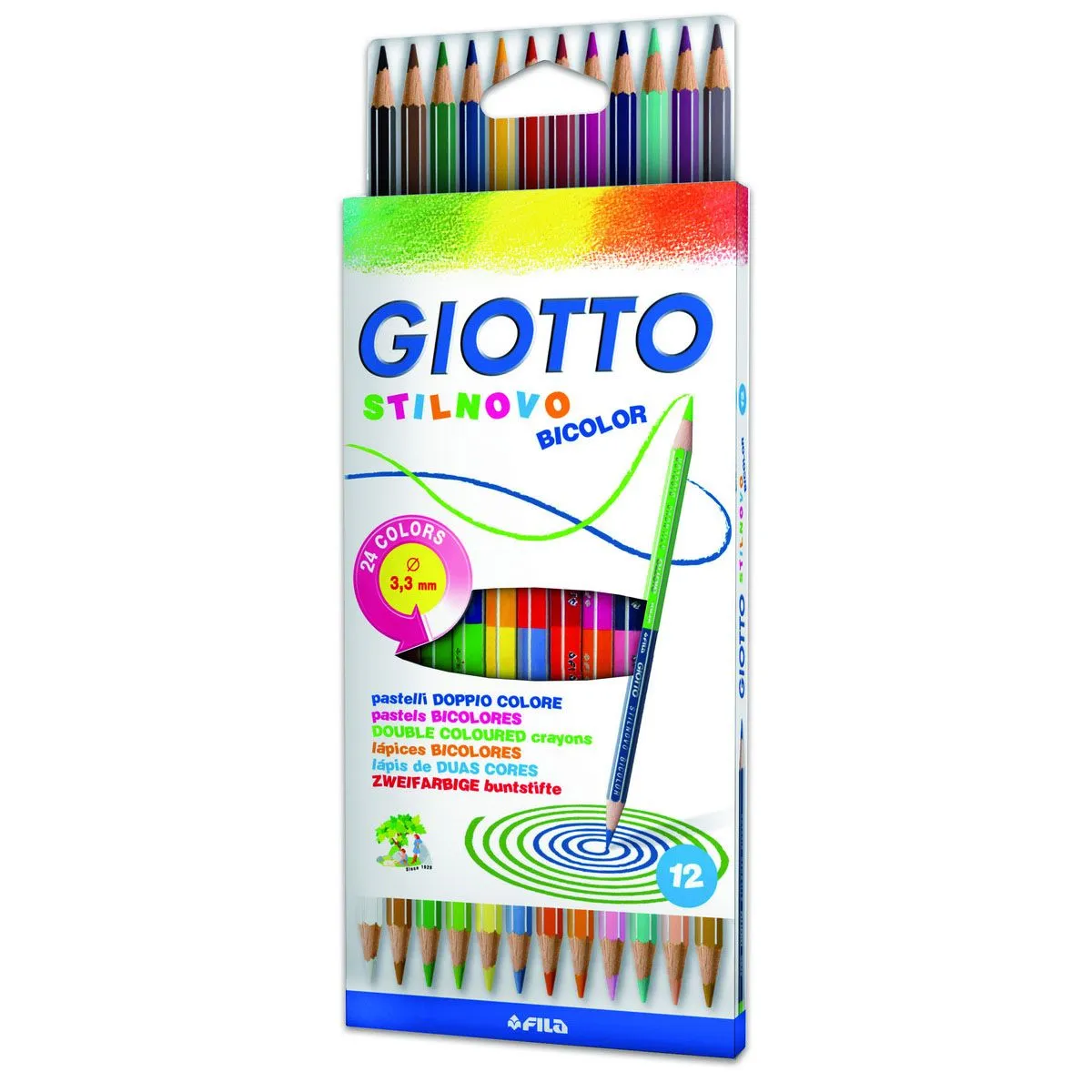 GIOTTO Drvene boje 12/1 bicolor stilnovo 0256900