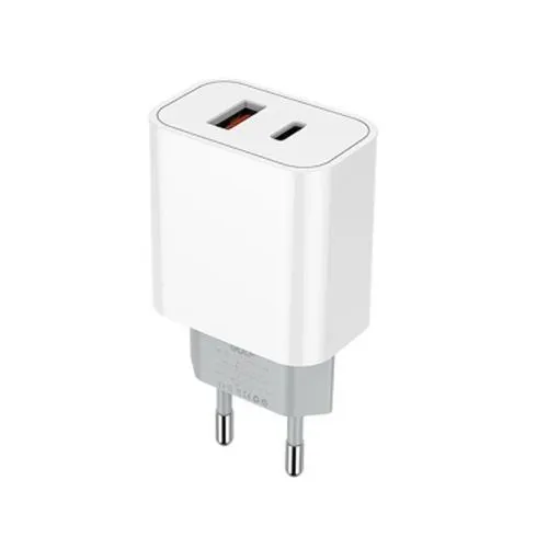 GOLF Punjač adapter, Type C+USB, 30W GF-U33, bela
