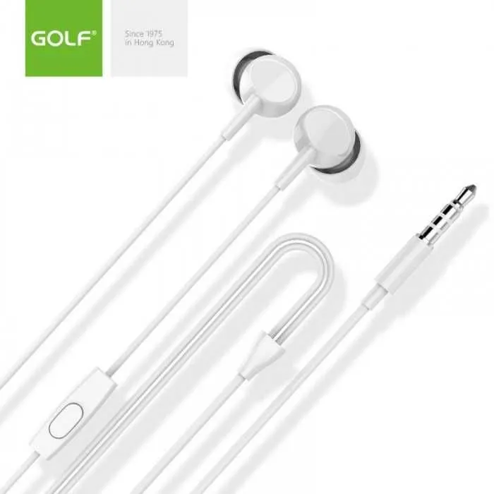 GOLF Slušalice/ M16/ sa mikrofonom 3.5mm/ bela