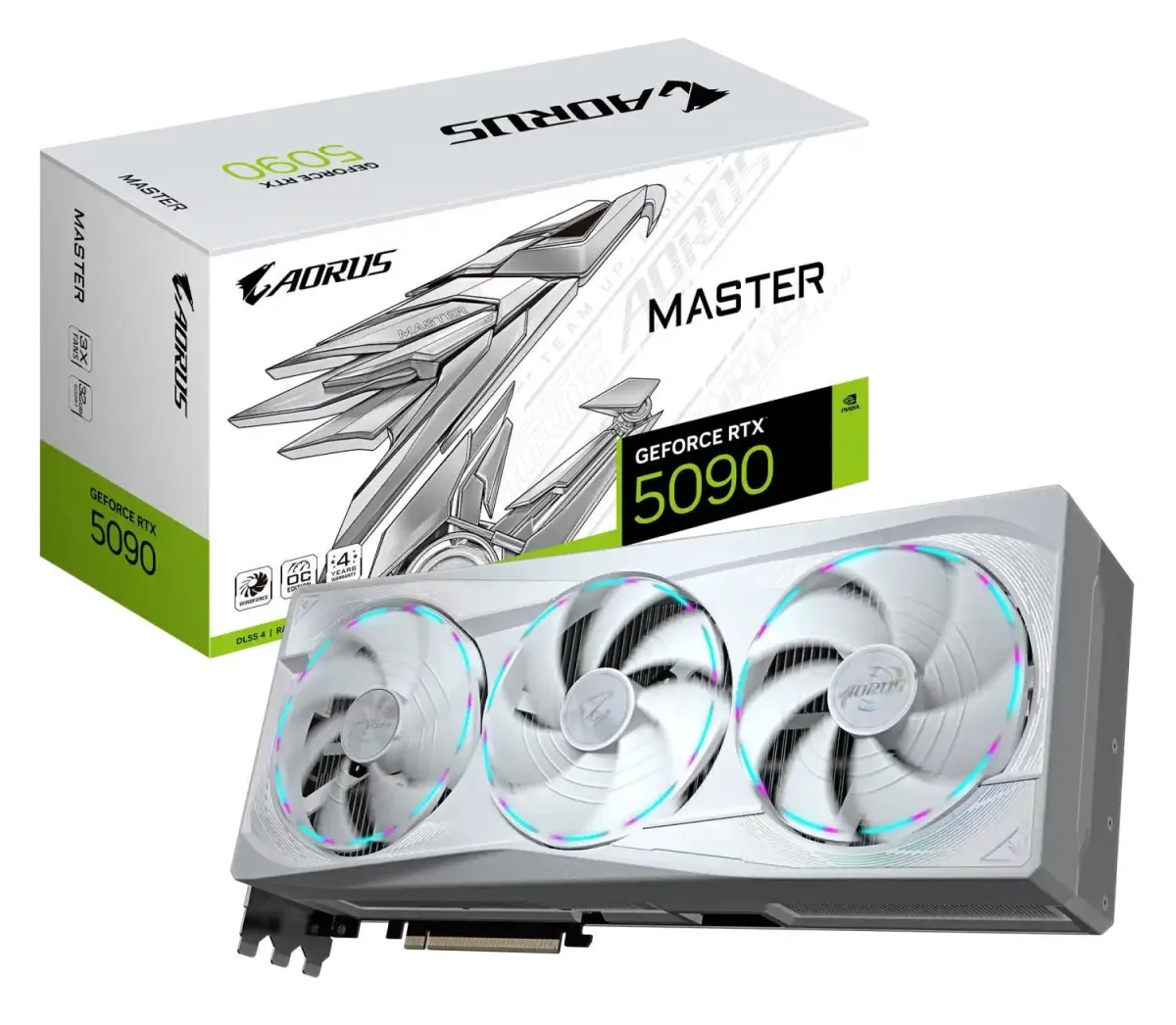 Graficka karta GIGABYTE AORUS GV-N5090AORUSM ICE-32GD GeForce RTX 5090 MASTER ICE 32GB 512 bit