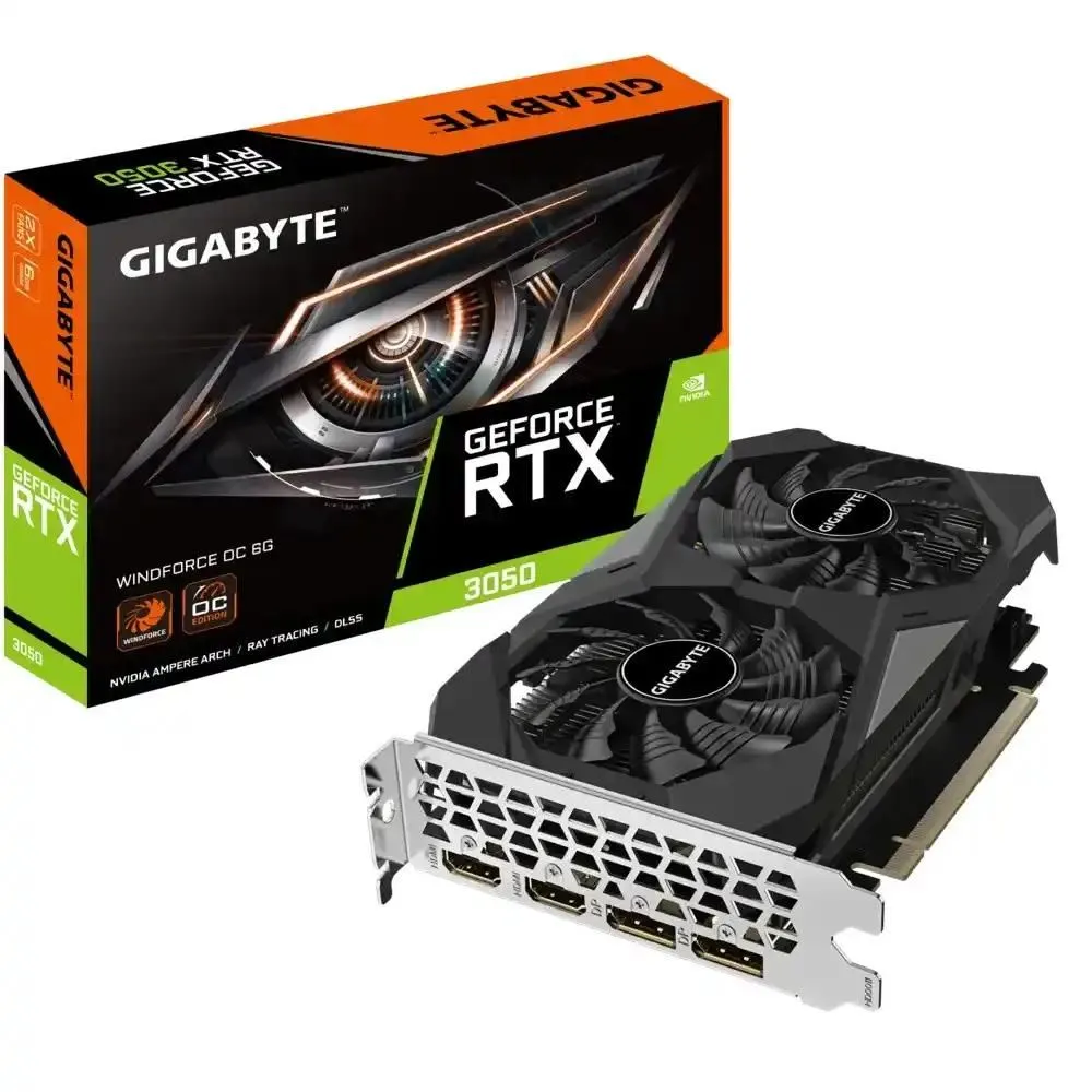 Grafička karta Gigabyte GeForce GV-N3050WF2OCV2-6GD RTX 3050 WINDFORCE OC 6GB 128bit