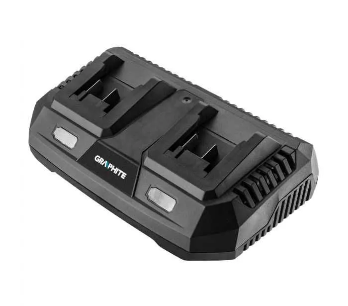 GRAPHITE Punjač za baterija dupli