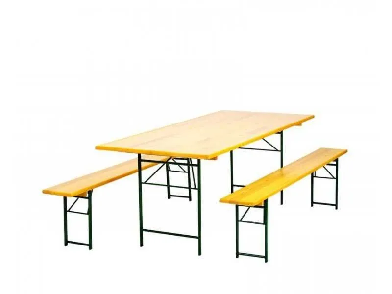 GREEN BAY Baštenski set STOUT- sto + 2 klupe 200 x 80