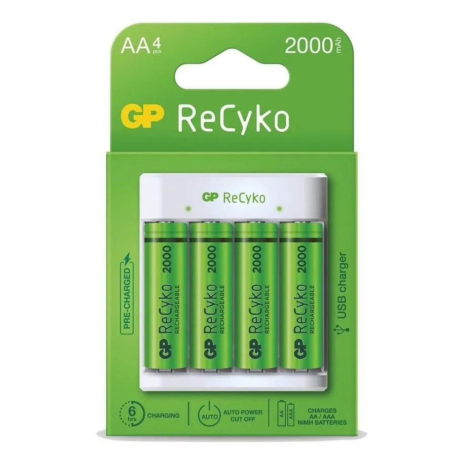 GSC GP Punjač Baterija ZA 4 x AAA/AA + 4 punjive AA BAT. 2100mAh