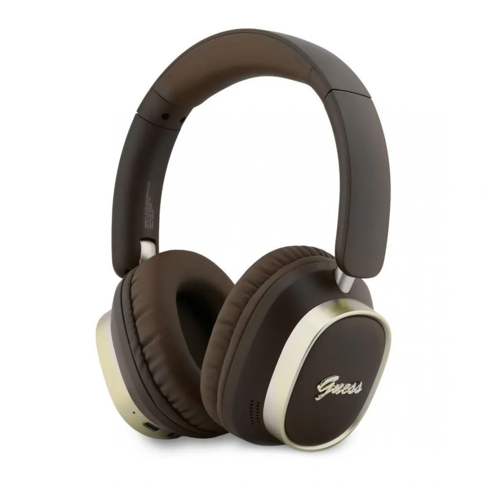 GUESS Bluetooth slusalice ENC Rectangle Metal Script braon(GUBHV28HGCSMW)