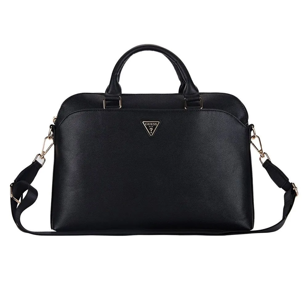 GUESS Torba za laptop Bag Grained Triangle Logo 15 crna (GUCB15PGTSPSK)