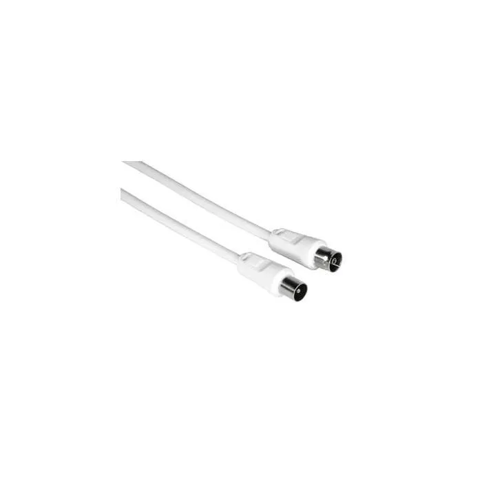 HAMA Antenski Kabl 75dB duplo izolovan (muško ženski) 10m, bela