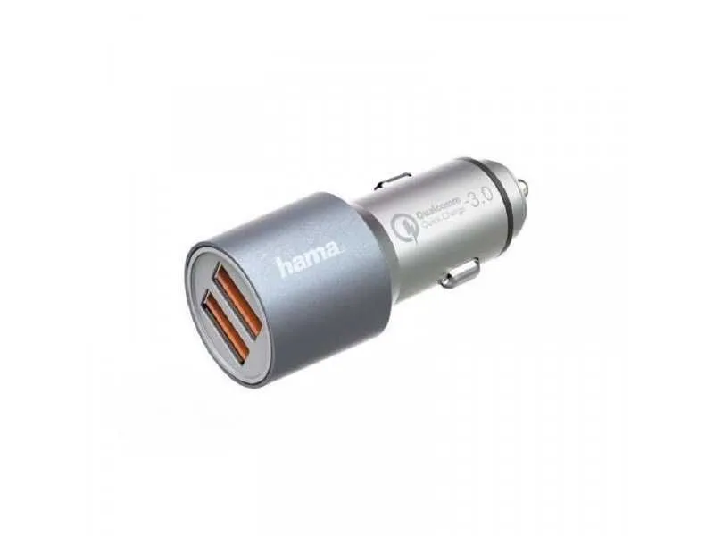 HAMA Auto punjač Qualcomm Quick Charge 2xUSB 3.0/ 6A 173654