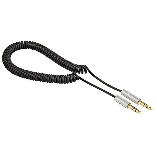 HAMA Kabl spiralni, 3.5mm na 3.5mm, crna
