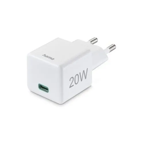 HAMA Kućni punjač iPhone USB-C PD/QC, 20W, bela