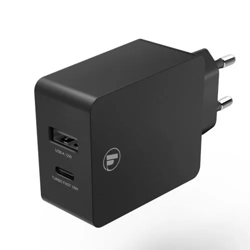 HAMA Kućni punjač PD Qualcomm USB-C+USB-A/ 30W/ crna