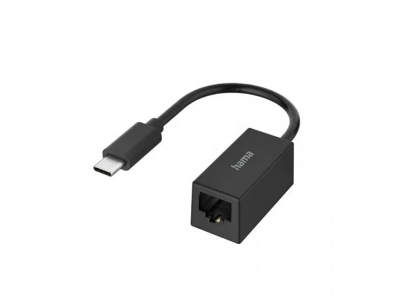 HAMA Mrežni adapter RJ-45 na USB-C 3.1, crna