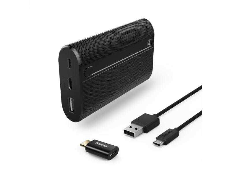 HAMA X7 Power Pack i Tip C Adapter, 7800 MAh, crna