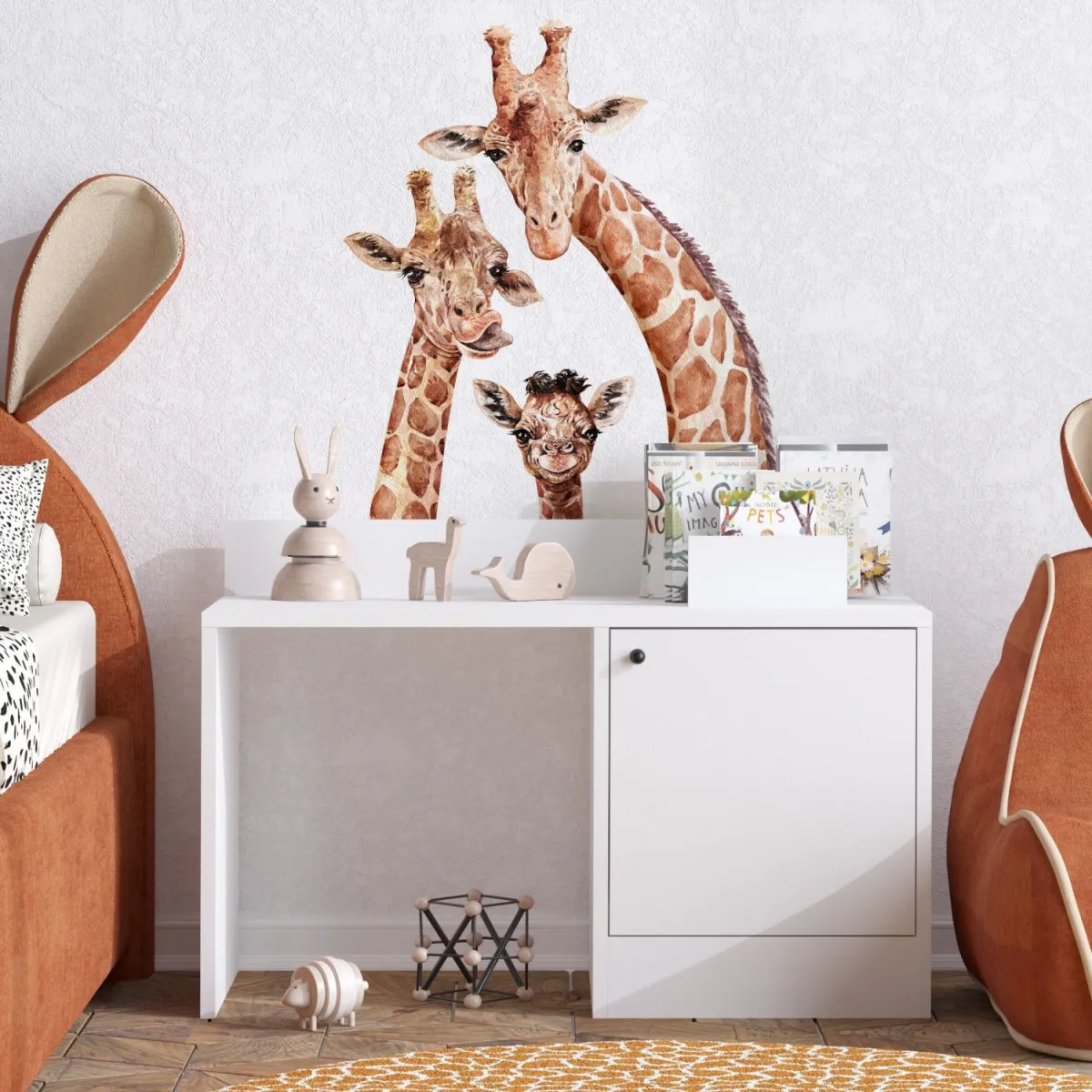 HANAH HOME Dečiji radni sto Bunny, bela