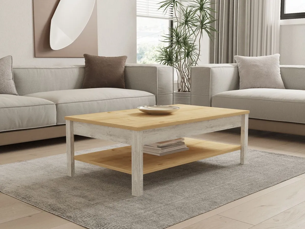 HANAH HOME Klub sto Moli, krem/bela