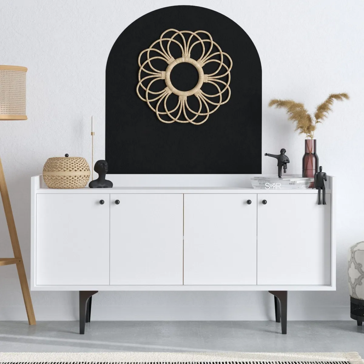 HANAH HOME Komoda Eris, bela
