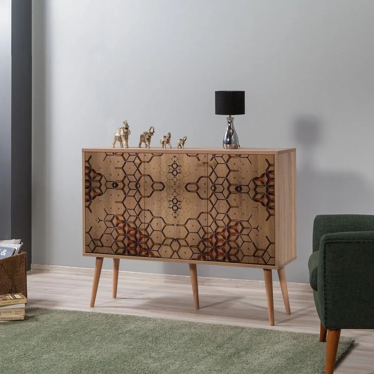 HANAH HOME Komoda Mega 720, braon