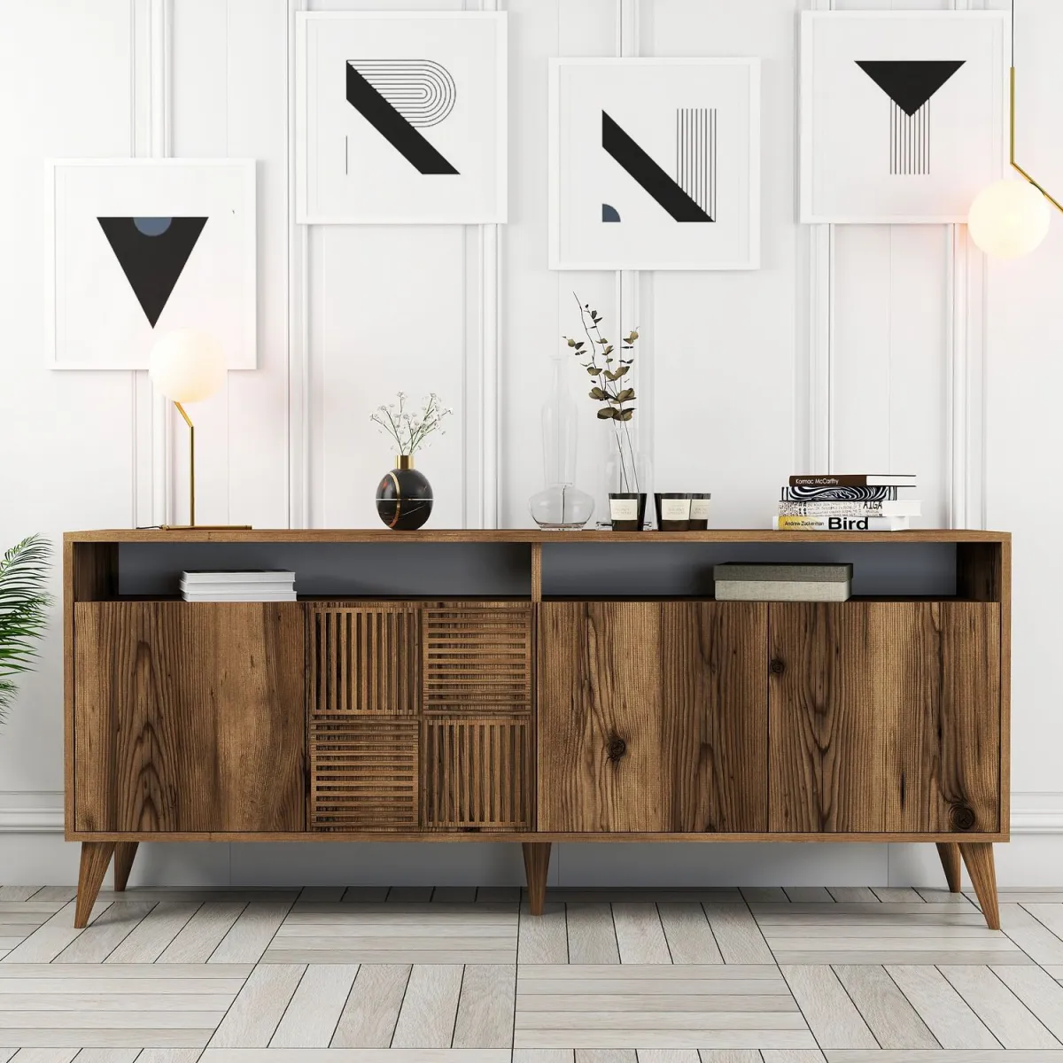 HANAH HOME Komoda Milan, braon