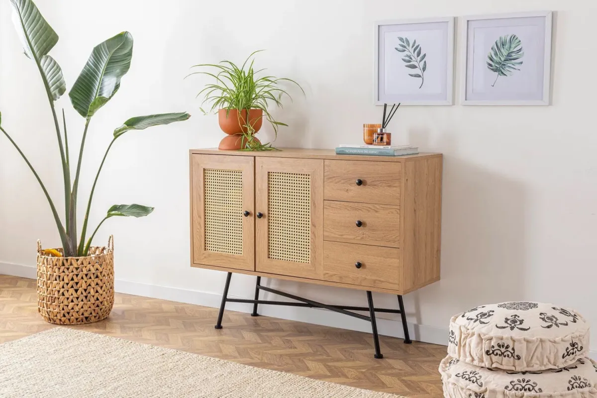 HANAH HOME Komoda Nala 120, braon